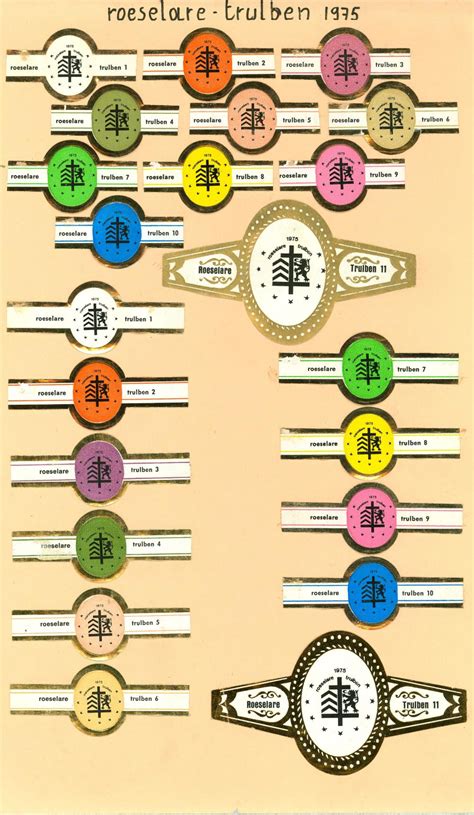Midwest Artefact Verzameling Van Sigarenbanden Roeselare 1975 WD20130515 0001