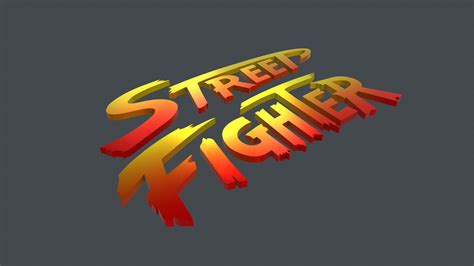 Logo 004 Street Fighter 3d Asset Cgtrader