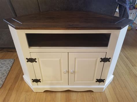 Corner Tv Stand Refinish Completed Rcrafts