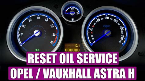 How To Reset Service Light Oil Service Opel Astra H In 4 Simple Steps