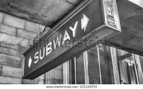 Subway Old Vintage Sign New York Stock Photo Edit Now 231226954