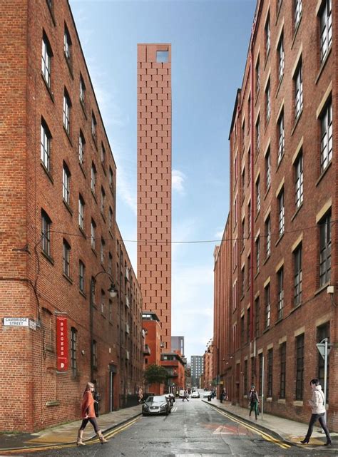 Glenn Howells Unveils 55 Story Red Brick Tower In Manchestercourtesy