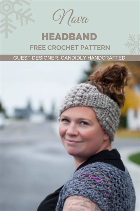 Boho Bobble Twisted Headband Free Crochet Pattern Made With A Twist