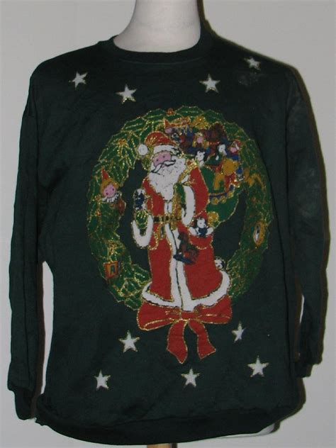 1980s Discount Flawed Tired And Ugly Christmas Sweatshirt