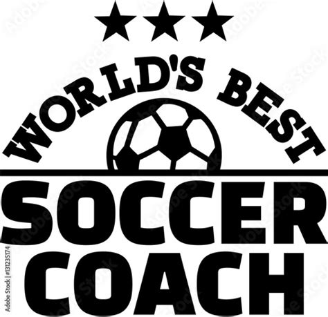 Worlds Best Soccer Coach Stock Vector Adobe Stock