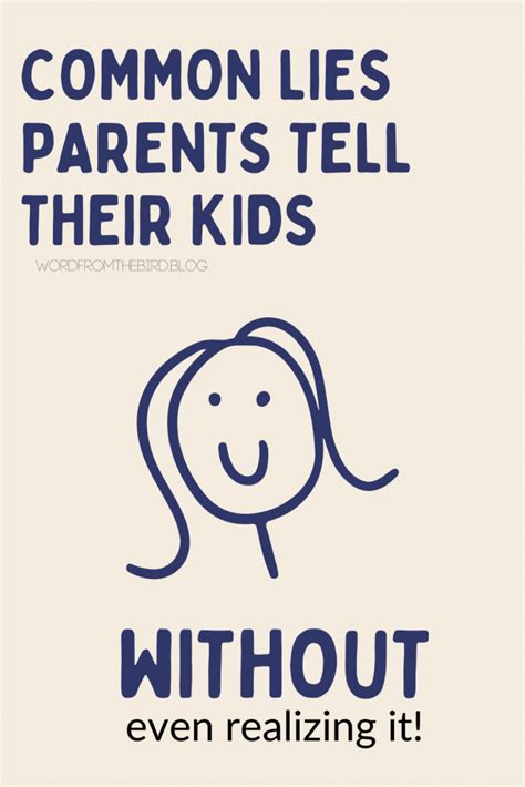 The 5 Most Common Lies Parents Tell Their Kids Without Thinking Word