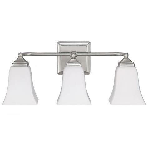 Durable steel construction with brushed nickel finish provides a sophisticated look. Capital Lighting Brushed Nickel Bathroom Light | 8453BN ...