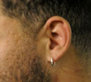 Eternity gold essential hoop earrings in 10k gold. Men's Hoop Earrings / Sterling Silver Small Hoops ...