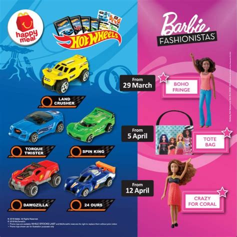 Happy meal my little pony and transformers toys, available for collection at mcdonald's in malaysia. Hotwheels / Hot Wheels & Barbie Pullback Car Mcdonald's ...