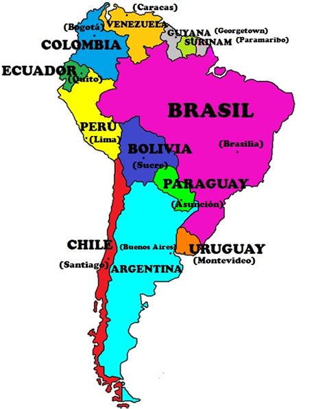 El Mapa Politico De America Del Sur Imagui