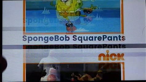 Nickelodeon Bumper 2009 2010 Coming Up Spongebob Squarepants Now