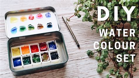 Diy Watercolor Paint Art Set Easy Make Your Own Youtube
