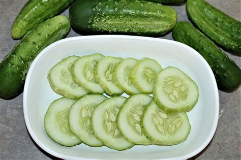Sliced Cucumbers On Plate Free Stock Photo Public Domain Pictures