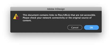 Links Are Not Displayed Adobe Indesign
