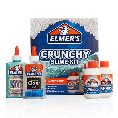 Elmers Crunchy Slime Kit Slime Supplies Include Metallic Liquid Glue
