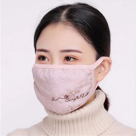 Autumn Spring Breathable Mouth Masks Women Girls Cotton Masks Bacteria Proof Anti Pollution Mask