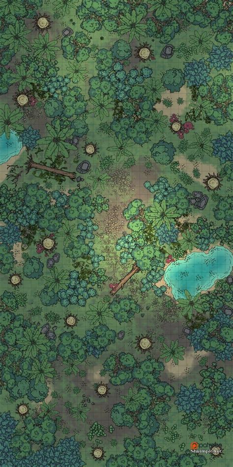 Jungle Battle Map 5e ~ The Arena From Mythic Odysseys Of Theros 24x32