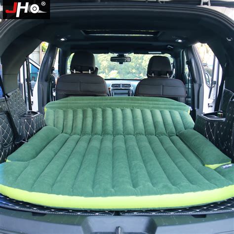 Jho Suv Car Inflatable Mattress Flocking Travel Air Bed With Air Pump