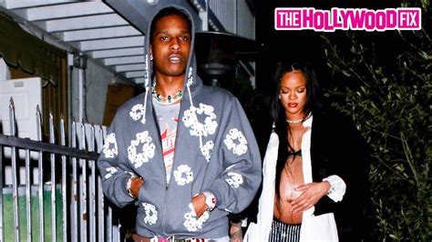 Pregnant Rihanna And Asap Rocky Are Seen For The 1st Time After His