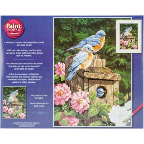 Dimensions Paintworks Paint By Number Bluebirds Art Kit For Sale Online