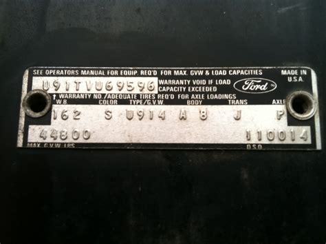 11 Digit Vin Decode Page 10 Ford Truck Enthusiasts Forums