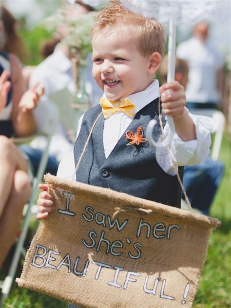 Caution Cuteness Overload Ahead With These 12 Adorable Ring Bearer Signs Fall Wedding Wedding