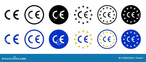 Ce Standard Mark Set Logo Icons For Product Packaging Quality