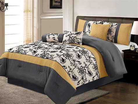 Queen, croscill, waterford, rose tree, and more. Yellow and Black Bedding | Yellow bedding sets, Yellow ...