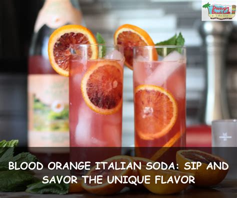 Blood Orange Italian Soda Sip And Savor The Unique Flavor Discovery