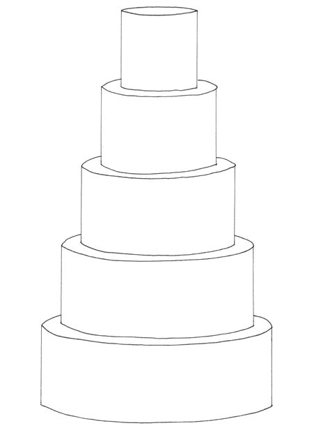 Wedding Cake Sketch Templates