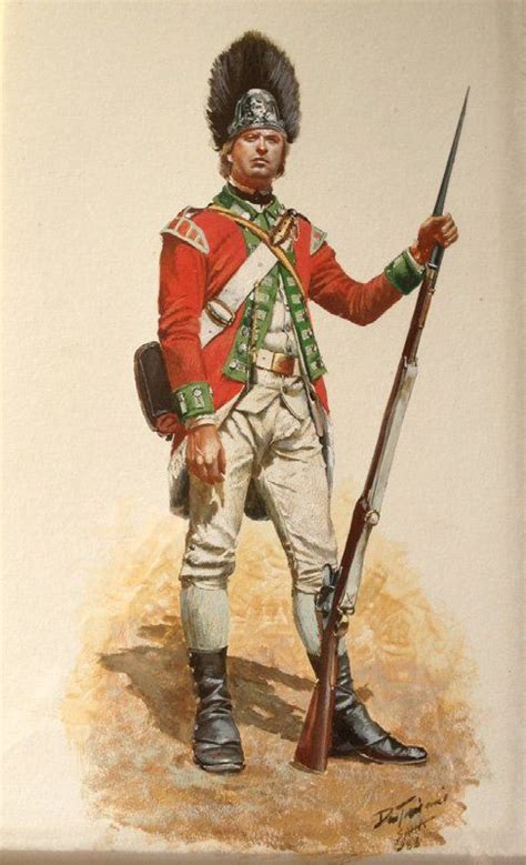Don Troiani Watercolor Grenadier 55th Rgt 1777 American