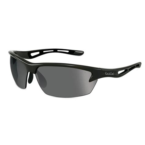 Bolle Bolt Sunglasses In Shiny Black With Hd Polarized Tns Lens