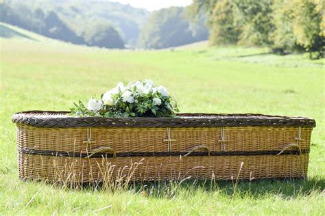 One Of Our English Willow Coffins Hand Woven In Somerset By Skilled