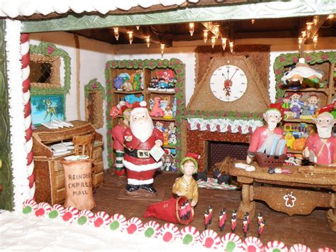 Santas Gingerbread Workshop By Shirley Trask Gingerbread House