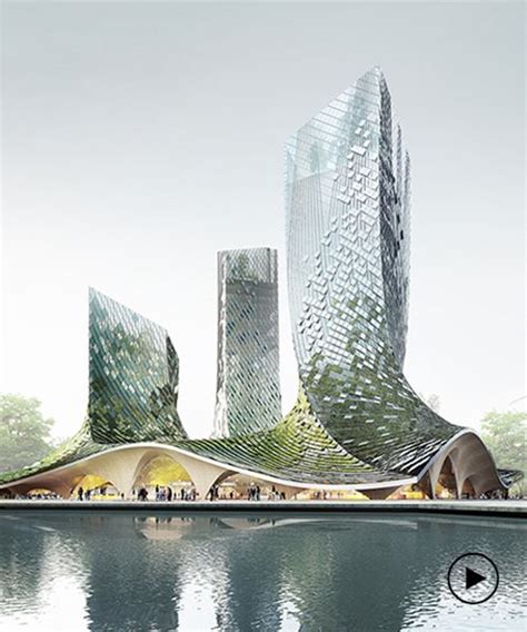 Xtu Architects Presents An Algae Covered Organic Shaped Building