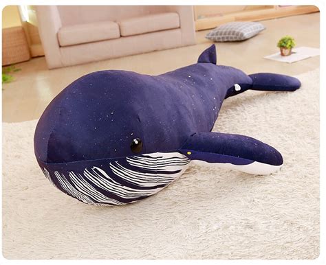 Stuffed Toy Large 100 Cm Blue Whale Plush Toy Soft Doll Hugging Pillow