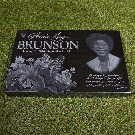 Laser Engraved Marker Granite Memorial Marker Custom Etsy In 2020