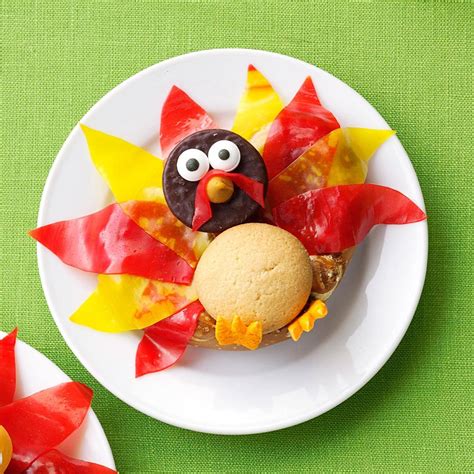These turkey sugar cookies are so cute! 20 Fun Thanksgiving Treats | Taste of Home