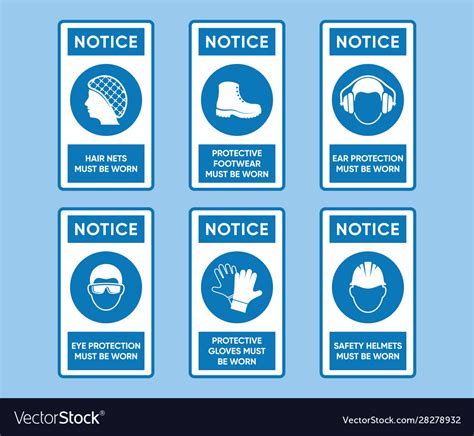 Health And Safety Signs High Quality Royalty Free Vector