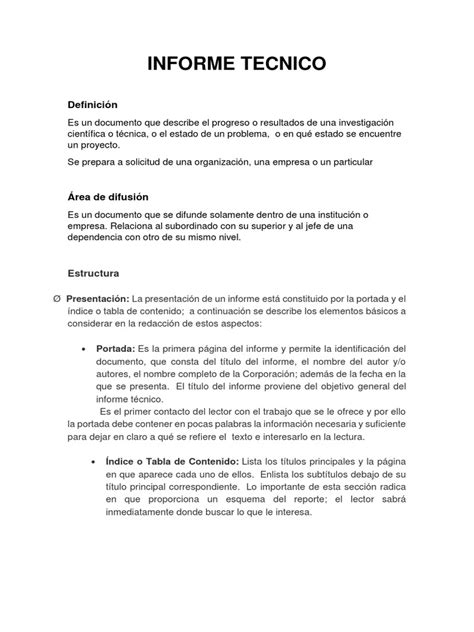 Informe Técnico Pdf Metodología Información