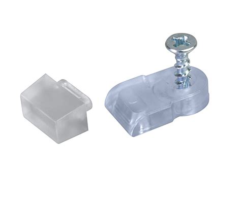 Clear Plastic Glass Retainer Clip Pro Cabinet Supply