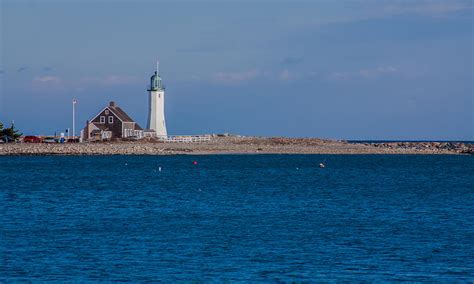 Scituate Lighthouse From Across The Harbor Photograph By Brian Maclean