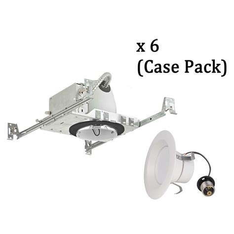 These 6 inch led light varieties are elegantly bedazzling. 4-Inch New Construction Recessed Can with LED Trim 3000K ...