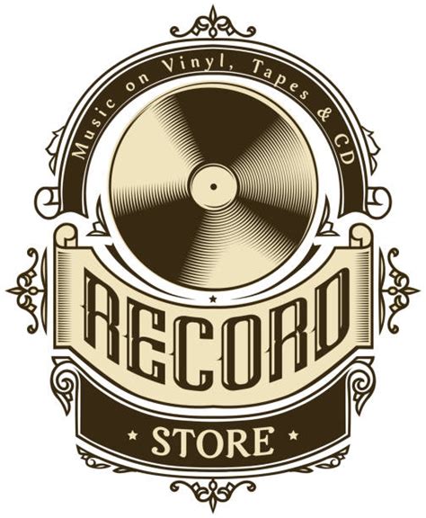 170 Record Label Design Stock Illustrations Royalty Free Vector