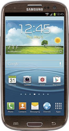 Samsung Sch I535 Galaxy S Iii 4g With 16gb Mobile Phone Amber Brown