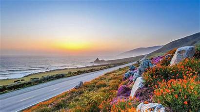 California Sur Desktop Wallpapers Coast Horizon Road