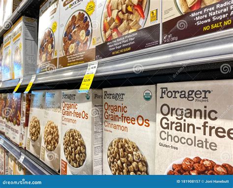 A Display Of Forager Project Cereals That Are Usda Organic Grain Free