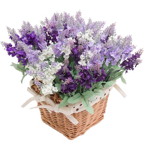 Wootkey 12 Pack Artificial Flower Mixed Color Lavender 4
