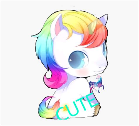 Unicorn Rainbow Anime Kawaii Chibi Freetoedit Pegasus Cute Unicorn