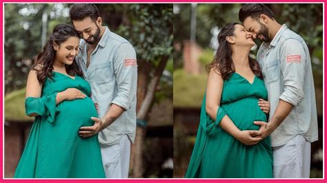 priyanka karki s pregnancy photo shoot priyanka karki and ayushman ds joshi youtube